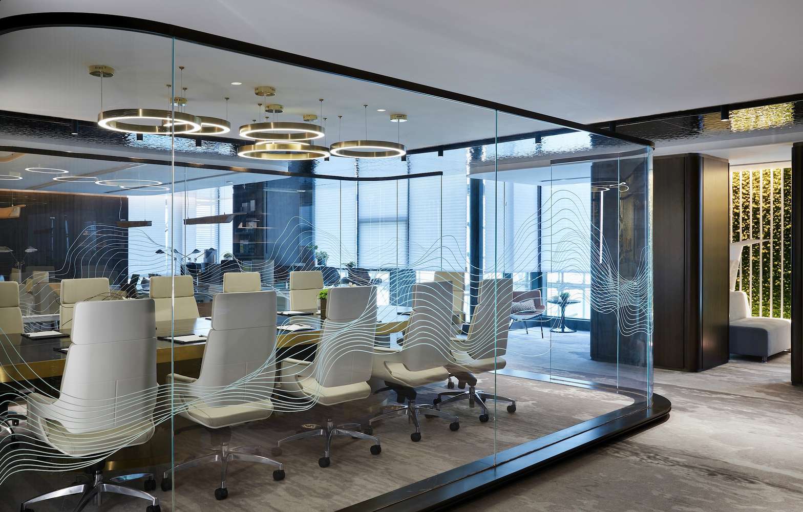 鄭東新區金融公司辦公室裝修設計案例