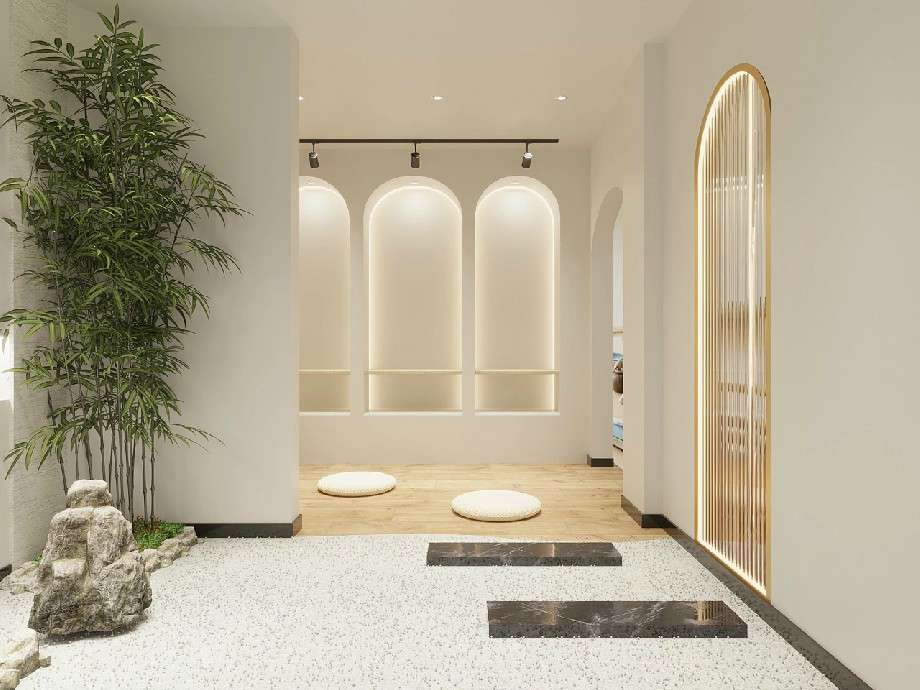 鄭州瑜伽館裝修設(shè)計效果圖