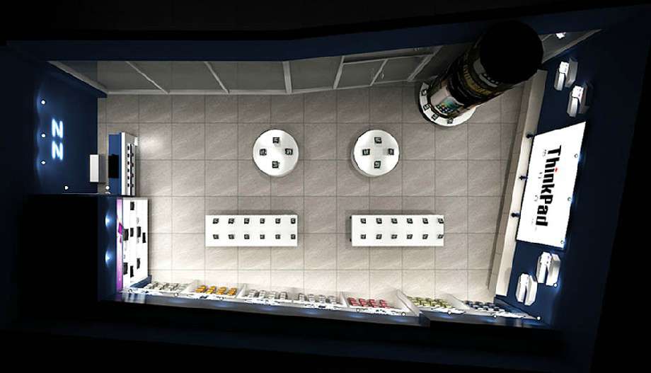 華為手機(jī)專(zhuān)賣(mài)店裝修設(shè)計(jì)效果圖