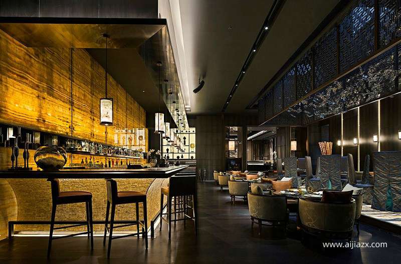 文化類(lèi)型的餐廳吧臺(tái)設(shè)計(jì)效果圖