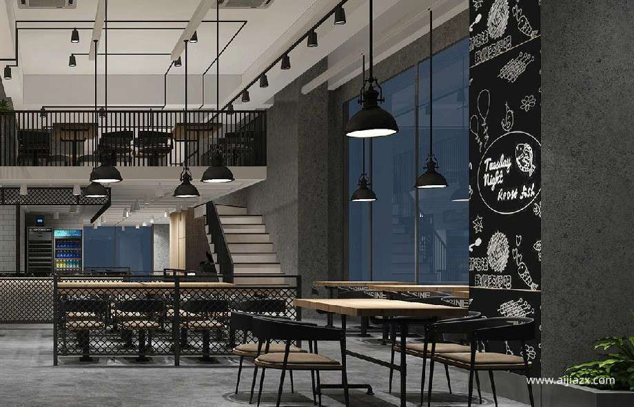 鄭州餐館裝修設計,100平米餐館空間規劃設計