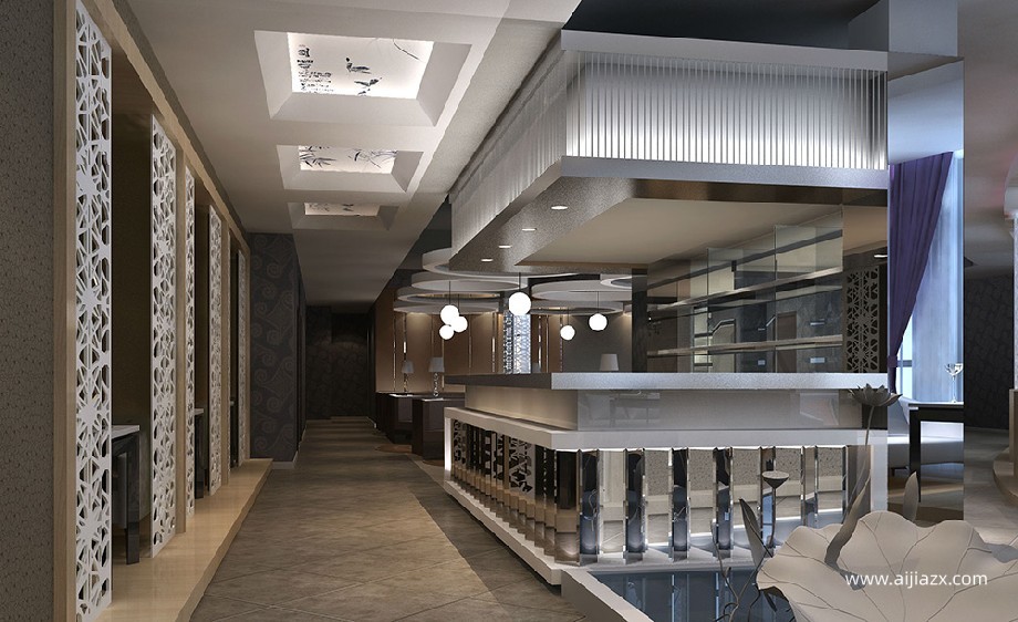 悠然茶餐廳裝修設(shè)計效果圖