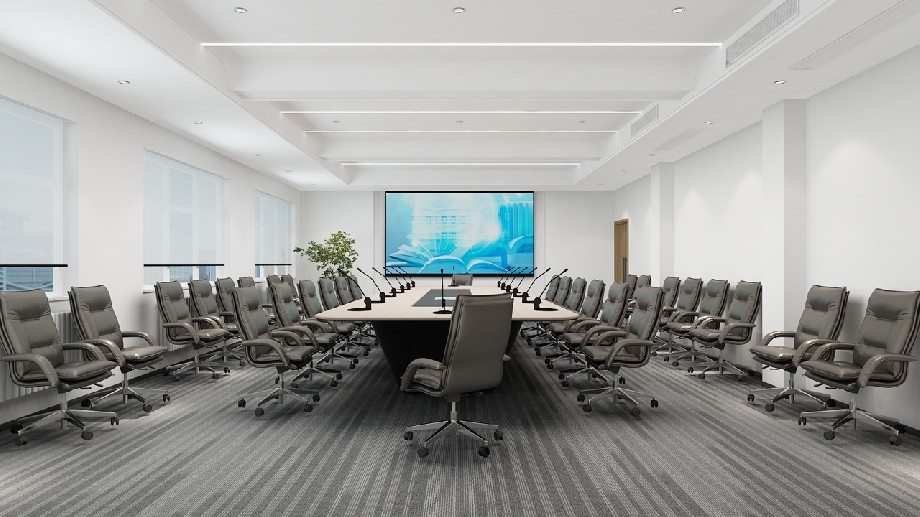 鄭州職業(yè)學(xué)院會(huì)議室設(shè)計(jì)裝修效果圖