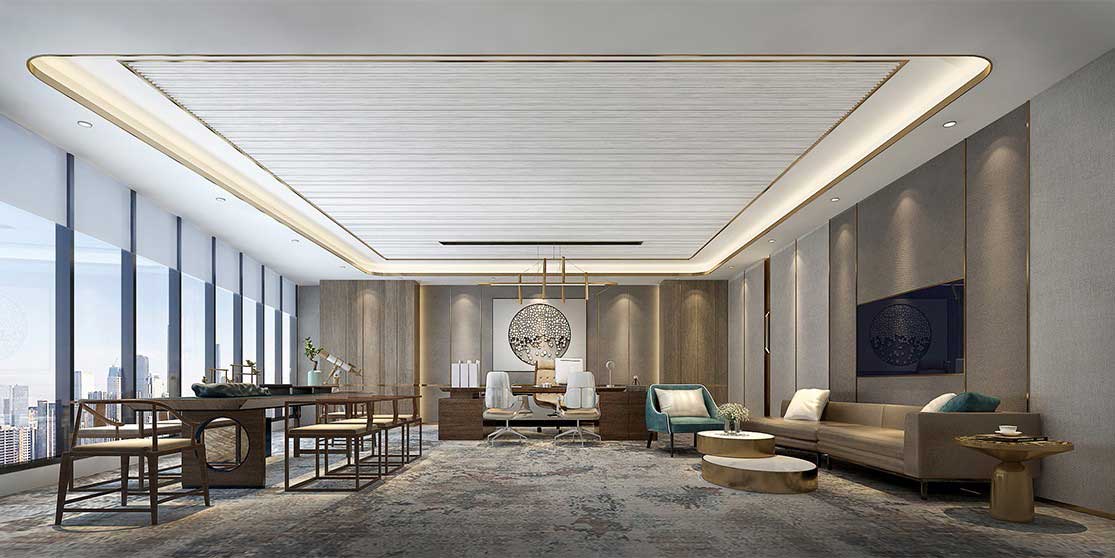 800平米現(xiàn)代風格辦公空間設計效果圖