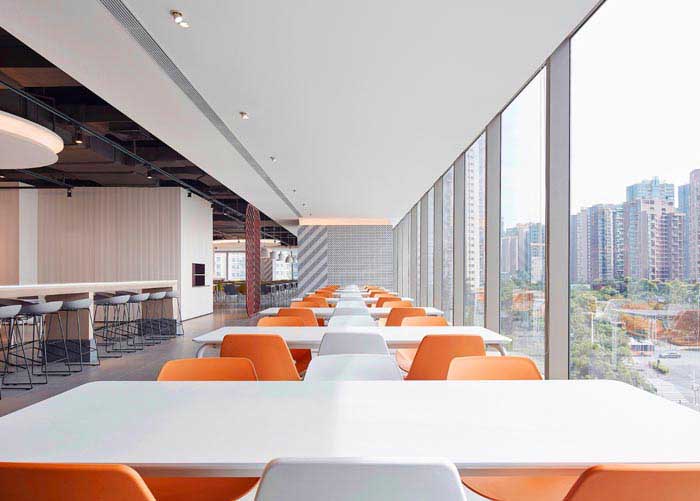 鄭州學(xué)校食堂設(shè)計裝修效果圖【1600m2】