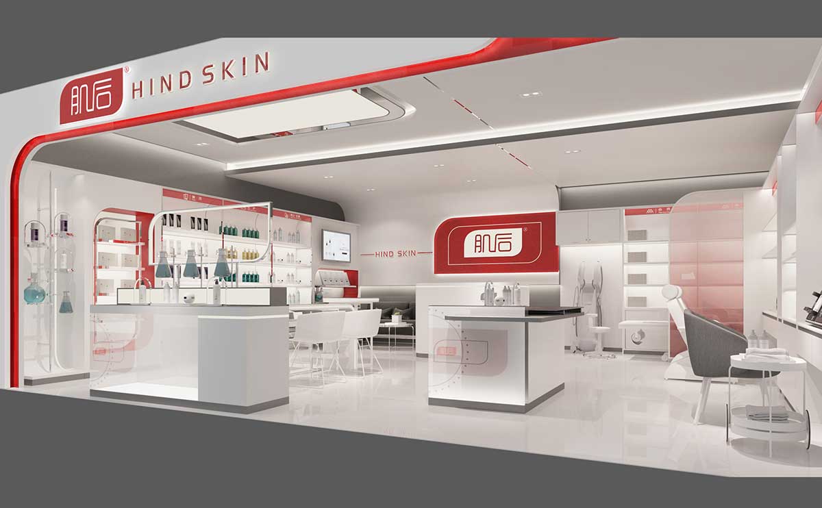 連鎖美妝店面設(shè)計裝修效果圖