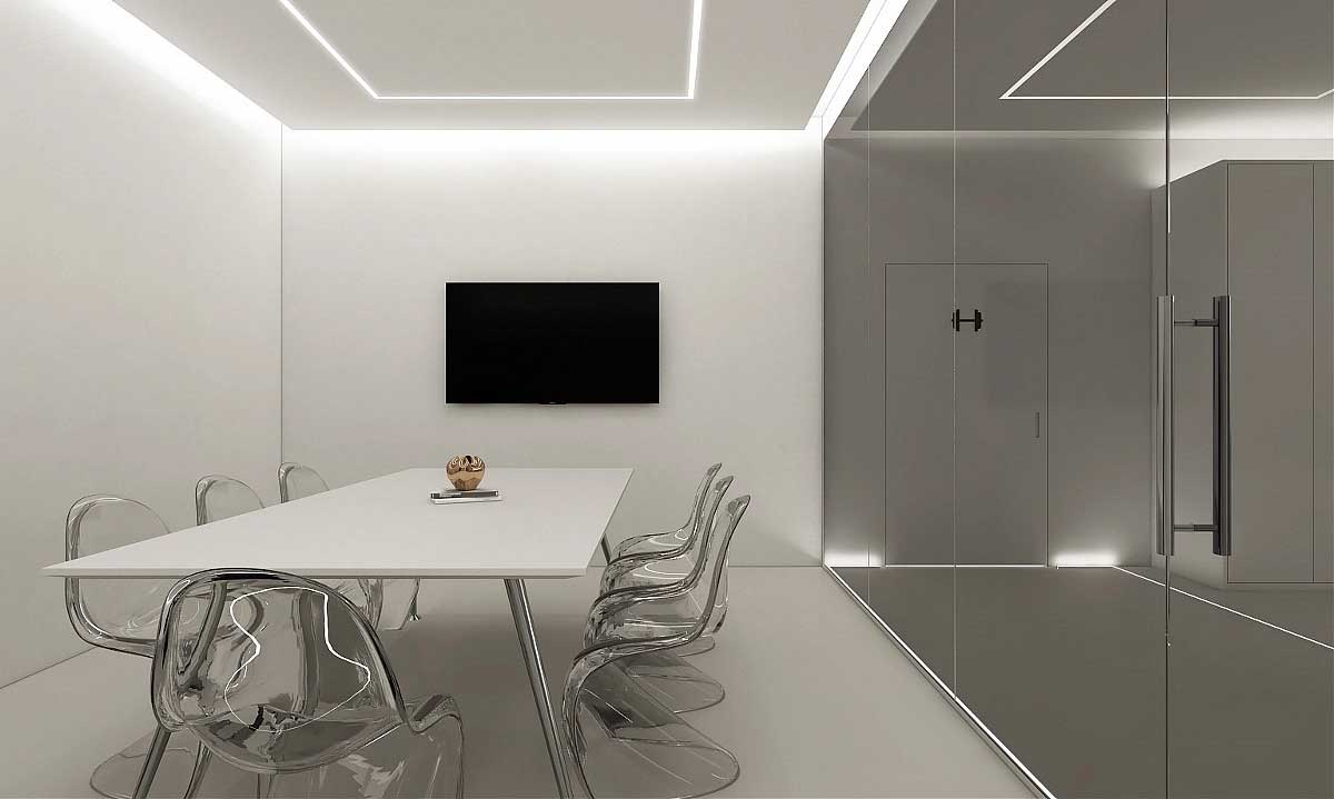 簡約辦公空間設計-鄭州辦公室裝修效果圖