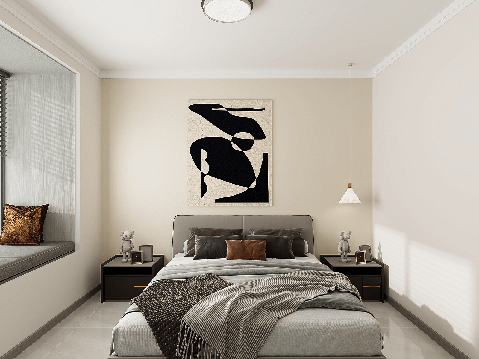 135平米現(xiàn)代風格三居室裝修設計效果圖