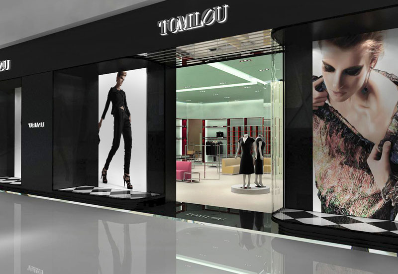 160平米女裝男裝專(zhuān)賣(mài)店設(shè)計(jì)效果圖