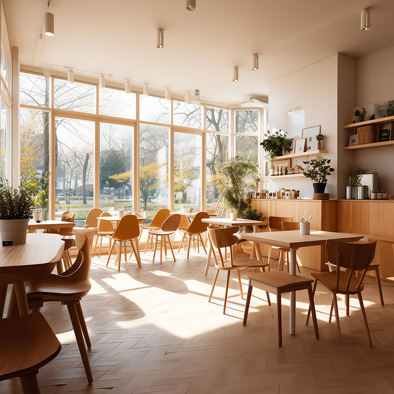 400平米餐飲店面裝修設計效果圖