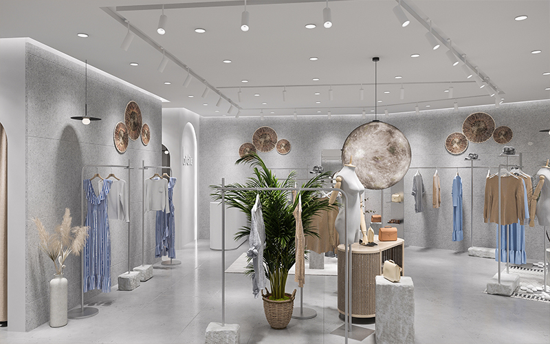 300平米現(xiàn)代服裝店裝修設(shè)計效果圖