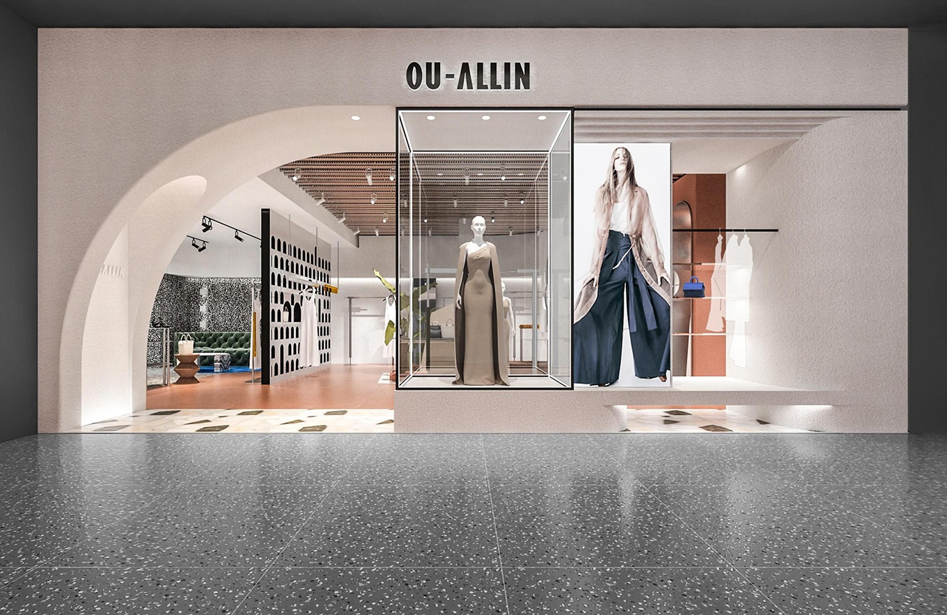 130平米包包專(zhuān)賣(mài)店設(shè)計(jì)裝修效果圖