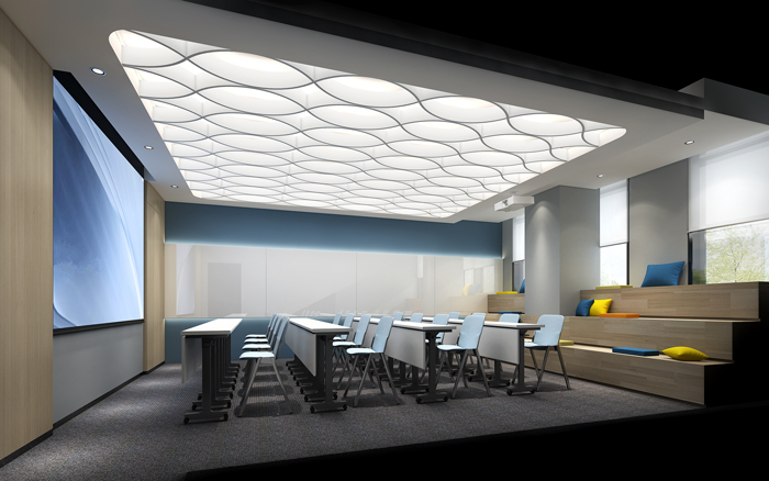 400平米辦公空間設(shè)計效果圖