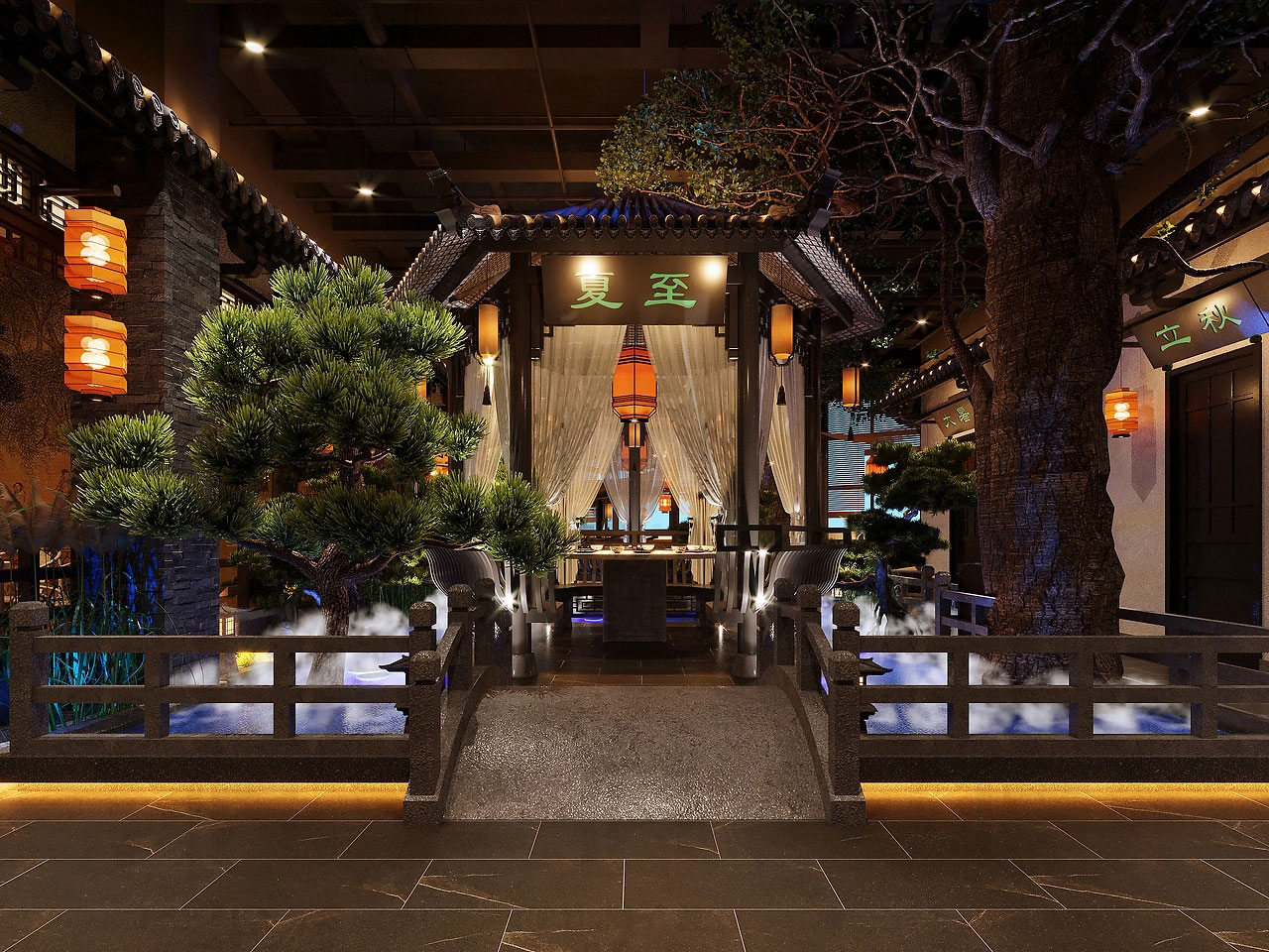 352平米中式餐廳設(shè)計裝修效果圖