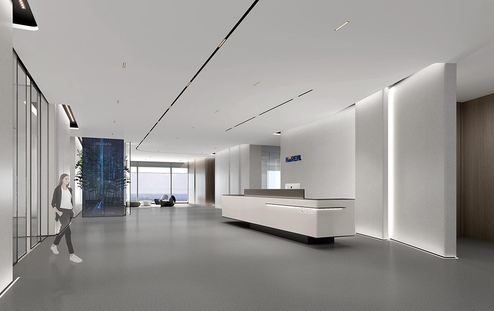 2100平米新鄭企業(yè)辦公樓設計效果圖