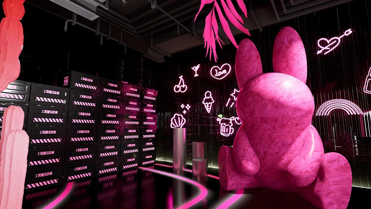 85平米鄭州直播間設計效果圖