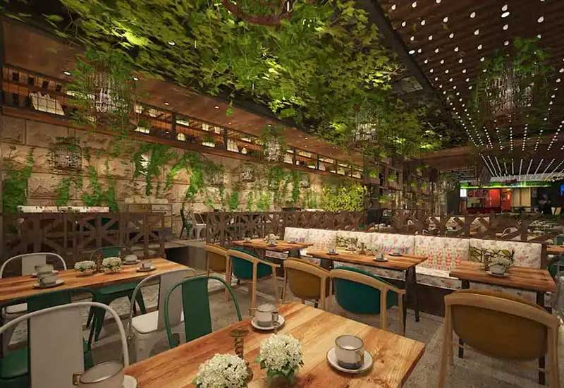 鄭州素食餐廳裝修:環保材料與自然風格的營造