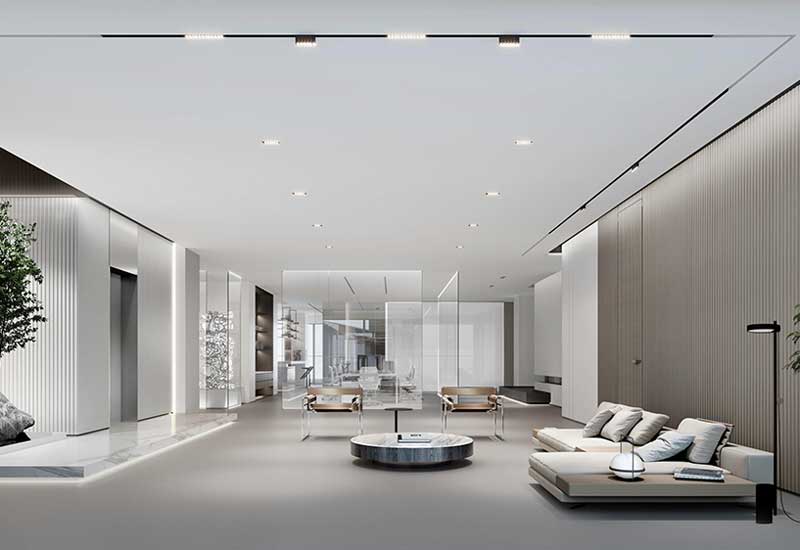 鄭州辦公室裝修視覺差創造空間放大秘籍